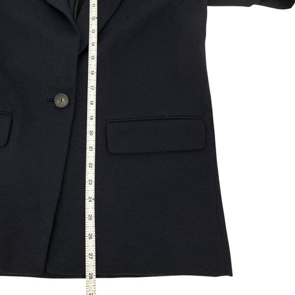 VINCE Boyfriend Blazer in Italian Wool Blend Navy 6|S - Picture 10 of 11